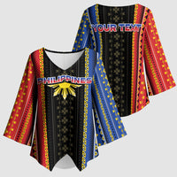 Personalised Philippines Filipinos Kimono Sleeve Blouse Igorot Tribal Inspiration Pattern Style LT05 - Polynesian Pride