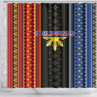 Philippines Filipinos Shower Curtain Igorot Tribal Inspiration Pattern Style LT05 - Polynesian Pride