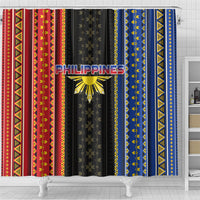 Philippines Filipinos Shower Curtain Igorot Tribal Inspiration Pattern Style LT05 - Polynesian Pride