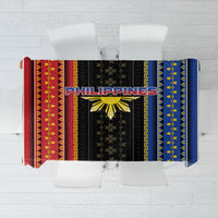 Philippines Filipinos Tablecloth Igorot Tribal Inspiration Pattern Style LT05 Black - Polynesian Pride