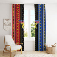 Philippines Filipinos Window Curtain Igorot Tribal Inspiration Pattern Style LT05 - Polynesian Pride
