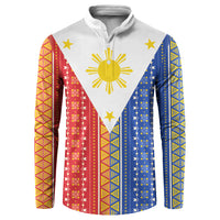 Philippines Sun Button Sweatshirt Igorot Tribal Inspiration LT05 Colorful - Polynesian Pride