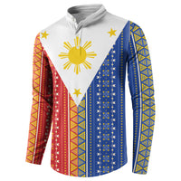 Philippines Sun Button Sweatshirt Igorot Tribal Inspiration LT05 - Polynesian Pride