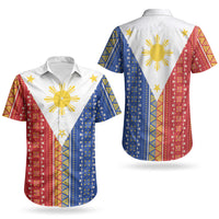 Philippines Sun Couples Matching Off Shoulder Maxi Dress and Hawaiian Shirt Igorot Tribal Inspiration LT05 - Polynesian Pride