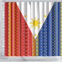 Philippines Sun Shower Curtain Igorot Tribal Inspiration LT05 - Polynesian Pride