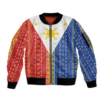 Philippines Sun Sleeve Zip Bomber Jacket Igorot Tribal Inspiration LT05 Unisex Colorful - Polynesian Pride
