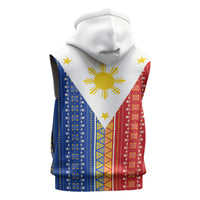 Philippines Sun Sleeveless Hoodie Igorot Tribal Inspiration LT05 - Polynesian Pride