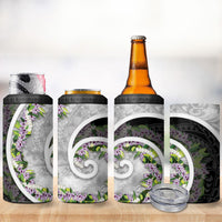 Piko Hawaii 4 in 1 Can Cooler Tumbler Polynesian Pattern With Maile Pikake Honohono Lei LT05 - Polynesian Pride
