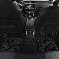 Piko Hawaii Car Mats Polynesian Pattern With Maile Pikake Honohono Lei LT05 Set 2pcs - Back Black - Polynesian Pride