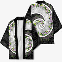 Piko Hawaii Kimono Polynesian Pattern With Maile Pikake Honohono Lei LT05 - Polynesian Pride