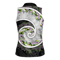 Piko Hawaii Women Sleeveless Polo Shirt Polynesian Pattern With Maile Pikake Honohono Lei LT05 - Polynesian Pride