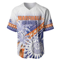 Personalised Marshall Islands Manit Day Baseball Jersey Polynesian Tribal Tattoo Tropical Style