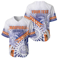 Personalised Marshall Islands Manit Day Baseball Jersey Polynesian Tribal Tattoo Tropical Style
