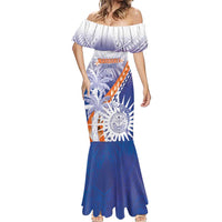 Personalised Marshall Islands Manit Day Mermaid Dress Polynesian Tribal Tattoo Tropical Style