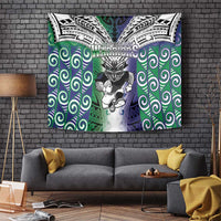 New Zealand Warrior Tapestry Maori Tribal Pattern LT05 - Polynesian Pride