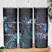Suicide Awareness Skinny Tumbler You Are Not Alone - Polynesian Pride