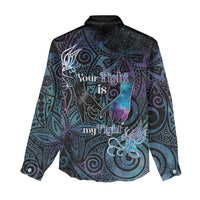 Suicide Awareness Women Casual Shirt You Are Not Alone - Polynesian Pride