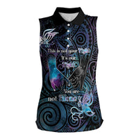 Suicide Awareness Women Sleeveless Polo Shirt You Are Not Alone - Polynesian Pride
