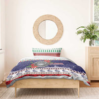 American Samoa Christmas Bedding Set Poinsettia La Maunia Le Kilisimasi LT05 - Polynesian Pride