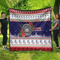 American Samoa Christmas Quilt Poinsettia La Maunia Le Kilisimasi