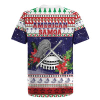 American Samoa Christmas Rugby Jersey Poinsettia La Maunia Le Kilisimasi