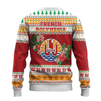 French Polynesia Christmas Ugly Christmas Sweater Coat Of Arms Merry Xmas