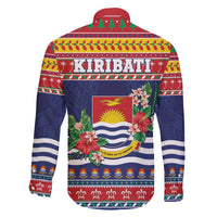 Kiribati Christmas Family Matching Short Sleeve Bodycon Dress and Hawaiian Shirt Coat Of Arms Tekeraoi Te Kiritimati