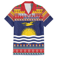 Kiribati Christmas Family Matching Summer Maxi Dress and Hawaiian Shirt Coat Of Arms Tekeraoi Te Kiritimati
