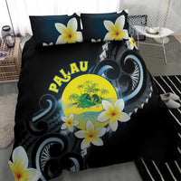 Palau United Nations Day Bedding Set Polynesian Curves Plumeria - Polynesian Pride