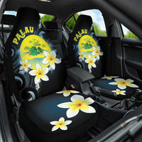 Palau United Nations Day Car Seat Cover Polynesian Curves Plumeria - Polynesian Pride