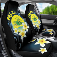 Palau United Nations Day Car Seat Cover Polynesian Curves Plumeria - Polynesian Pride