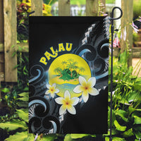 Palau United Nations Day Garden Flag Polynesian Curves Plumeria - Polynesian Pride