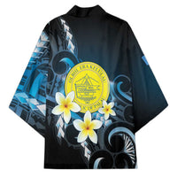 Palau United Nations Day Kimono Polynesian Curves Plumeria LT05 - Polynesian Pride