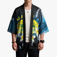 Palau United Nations Day Kimono Polynesian Curves Plumeria LT05 - Polynesian Pride