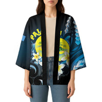 Palau United Nations Day Kimono Polynesian Curves Plumeria LT05 - Polynesian Pride