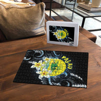 Palau United Nations Day Puzzle Polynesian Curves Plumeria - Polynesian Pride