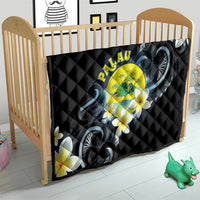 Palau United Nations Day Quilt Polynesian Curves Plumeria - Polynesian Pride