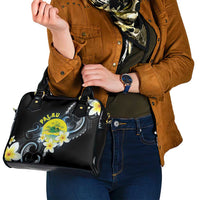 Palau United Nations Day Shoulder Handbag Polynesian Curves Plumeria - Polynesian Pride