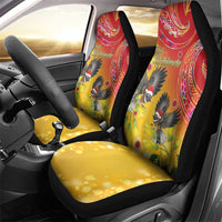 New Zealand Piwakawaka Christmas Car Seat Cover With Maori Pattern LT05 - Polynesian Pride