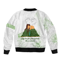 Personalised I LAVA YOU Volcano Valentine Bomber Jacket Polynesian Tribal Pattern LT05 - Polynesian Pride