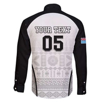 Custom Fiji Tapa Football Family Matching Long Sleeve Bodycon Dress and Hawaiian Shirt Sporty Style