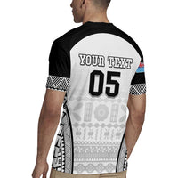 Custom Fiji Tapa Football Rugby Jersey Sporty Style