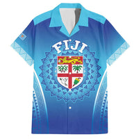 Custom Fiji Football Family Matching Tank Maxi Dress and Hawaiian Shirt Fijian Tapa Pattern