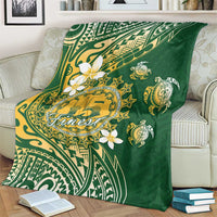 Cook Islands 15 Finest Blanket Plumeria Polynesian Turtle