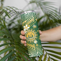 Cook Islands 15 Finest Skinny Tumbler Plumeria Polynesian Turtle