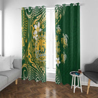 Cook Islands 15 Finest Window Curtain Plumeria Polynesian Turtle
