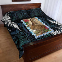 New Zealand Weka Quilt Bed Set Maori Hen Koru Pattern - Polynesian Pride