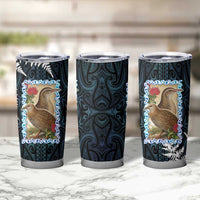 New Zealand Weka Tumbler Cup Maori Hen Koru Pattern LT05 - Polynesian Pride