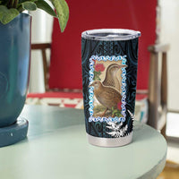 New Zealand Weka Tumbler Cup Maori Hen Koru Pattern LT05 - Polynesian Pride