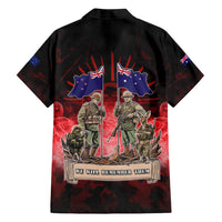 Australia And New Zealand ANZAC Day Family Matching Summer Maxi Dress and Hawaiian Shirt Soldiers Lest We Forget